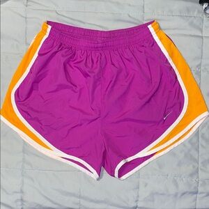 Nike Dri-Fit Kids Purple and Orange Shorts